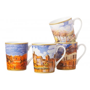 Набор кружек Сислей, 0,4 л, 4 шт