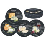 Набор закусочных тарелок Мир сыров, 19 см, 4 шт