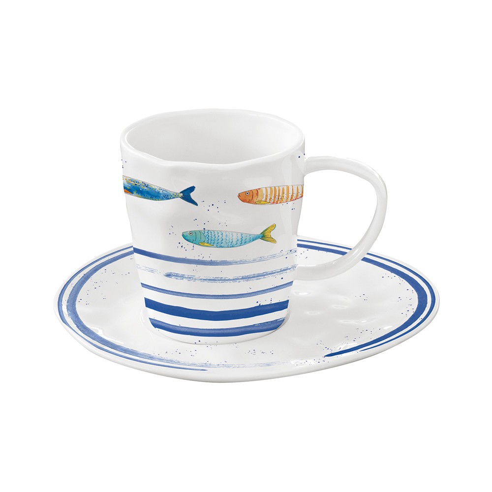 Чашка с блюдцем Морской берег, 0,25 л