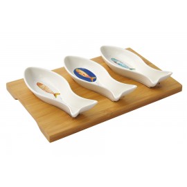 Набор для закусок Морской берег, 4 предмета Набор для закусок Морской берег, 4 предмета