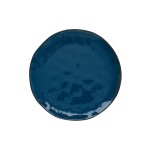 Тарелка закусочная Interiors, синяя, 21 см
