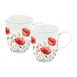 Набор кружек Красные маки, 0,35 л, 2 шт