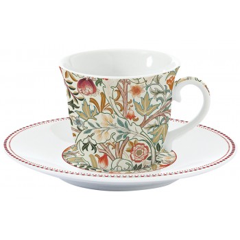 Чашка с блюдцем Уильям Моррис кремовая, 0, 2 л