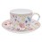 Чашка с блюдцем Цветочная симфония, 0,2 л