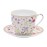 Чашка с блюдцем Цветочная симфония, 0,4 л