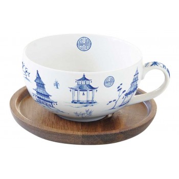 Чашка с крышкой-подставкой из акации Пагода, 0,25 л