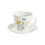 Чашка с блюдцем Луговые цветы, жёлтые, 0,25 л