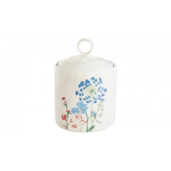 Банка для сыпучих продуктов Луговые цветы, голубые, 10,5х15,5 см