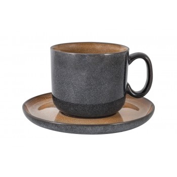 Чашка с блюдцем Mercury, бежевый, 0,3 л