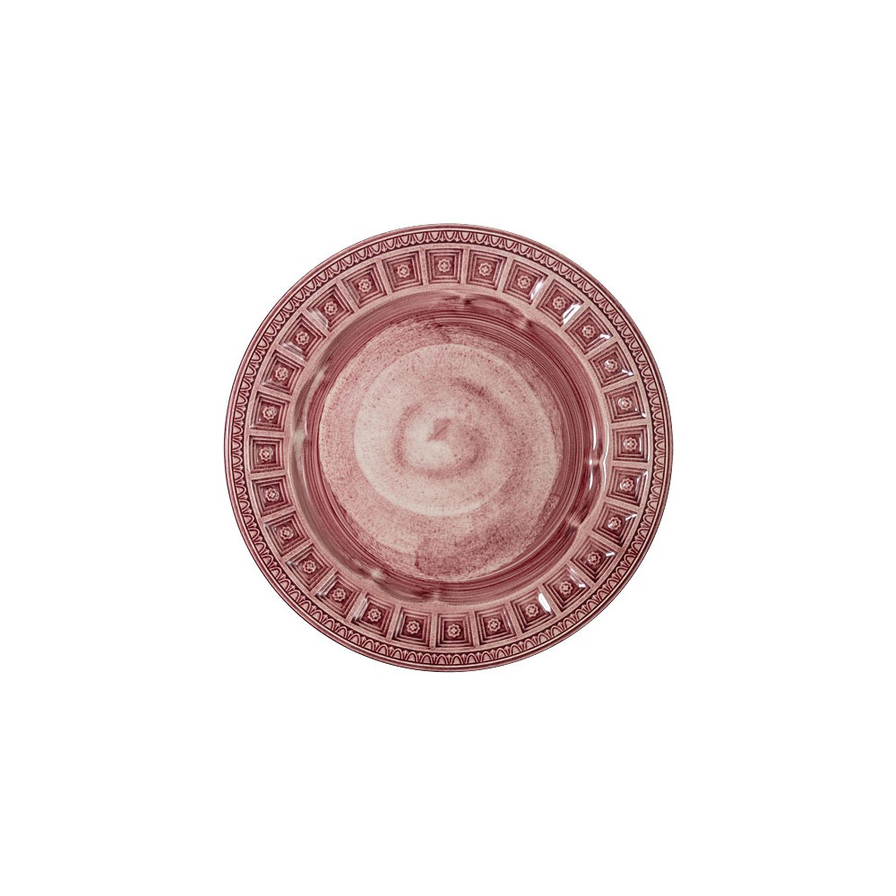 Тарелка закусочная Augusta розовая, 22 см