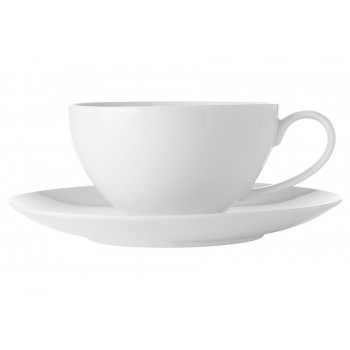 Чашка с блюдцем Белая коллекция, 0,4 л