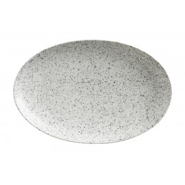 Тарелка овальная Икра пепел, 25х16 см