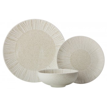 Обеденный сервиз Solaris песочный, 4 персоны, 12 предметов