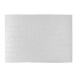 Салфетка под горячее Имитация кожи, белый, 43х30 см