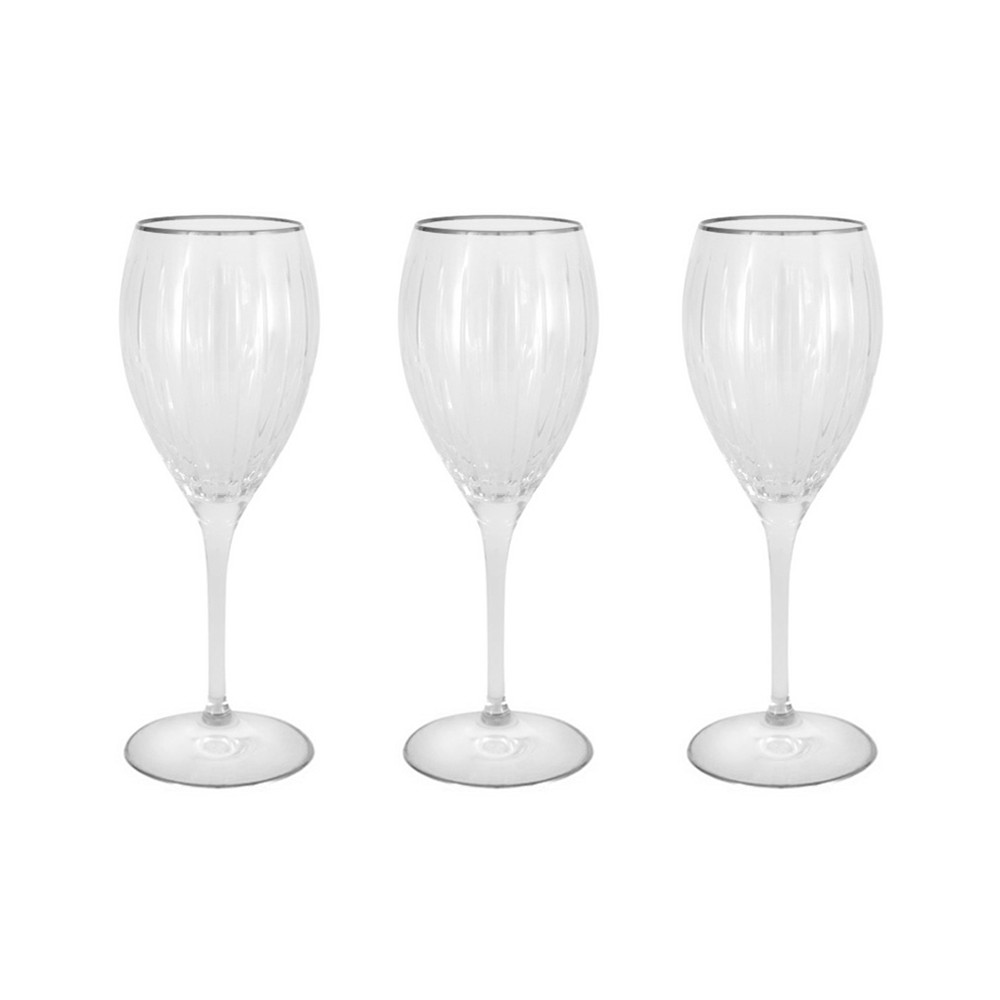 Набор бокалов для вина Пиза серебро, 0,275 л, 6 шт