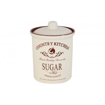 Банка для сыпучих продуктов Кухня в стиле Кантри, 16 см, 0,8 л