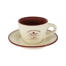 Чашка с блюдцем Кухня в стиле Кантри, 0,2 л