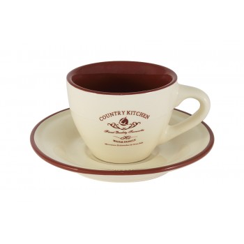 Чашка с блюдцем Кухня в стиле Кантри, 0,2 л