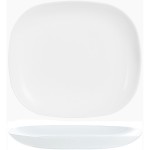 Блюдо прямоугольное «Эволюшнс Уайт»; стекло; L=21, 5, B=19см; белый