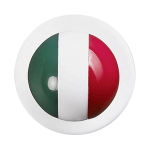 Пукли «Флаг Италии»[12шт]; D=15мм; белый, разноцветн.