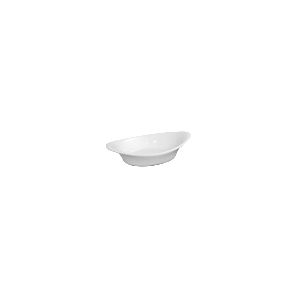 Блюдо для комплимента «Александрия»; фарфор; 20мл; H=25, L=95, B=50мм; белый