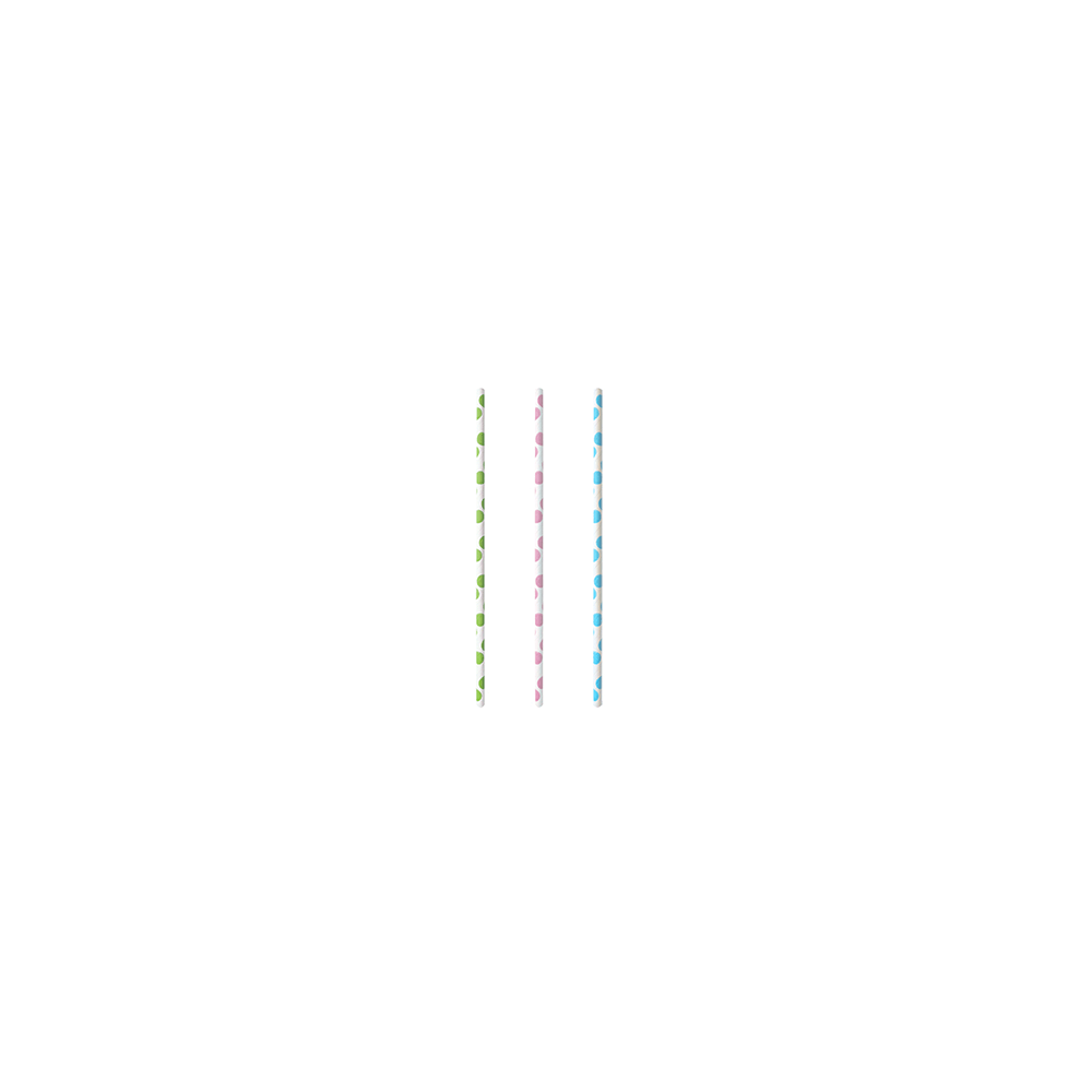 Трубочки[25шт]; бумага; D=6, L=200мм; в ассорт.