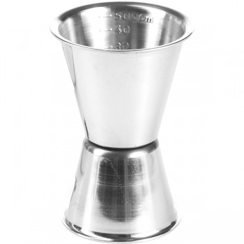 Джиггер 30/50мл с делениями; сталь нерж.; D=44/57, H=85мм