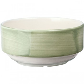 Чашка бульонная «Феннель»; фарфор; 285мл; D=12, H=6см; зелен., бежев.