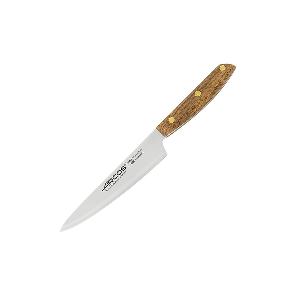 Нож поварской «Нордика»; сталь нерж., дерево; L=16см