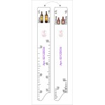 Линейка «Куантро, Калуа 0. 7, 1л»; пластик; L=28, B=2см; белый