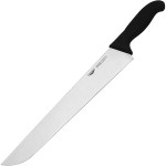 Нож для нарезки мяса; сталь нерж.; L=36см; черный, металлич.