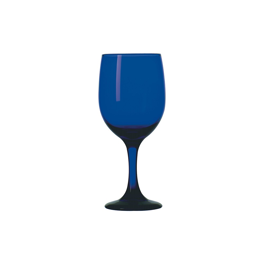 Бокал для вина «Гоблет»; стекло; 340мл; D=79, H=177мм; синий