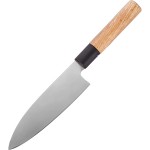 Нож для мяса «Деба»; сталь нерж., дерево; L=16, 5/30, 5см; бежев., металлич.