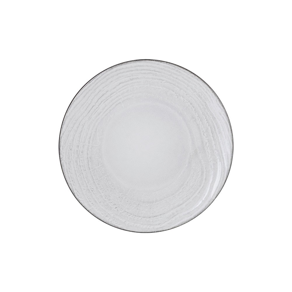 Тарелка десертная «Свелл»; керамика; D=21, 5см; белый