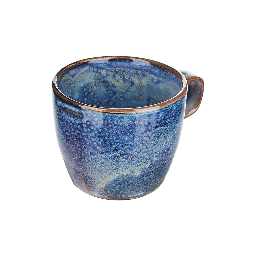 Чашка чайная «Ирис»; фарфор; 200мл; D=82, H=70мм; голуб.