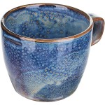 Чашка чайная «Ирис»; фарфор; 200мл; D=82, H=70мм; голуб.