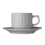 Чашка кофейная «Нестор»; фарфор; 100мл; D=60, H=55, B=85мм; белый