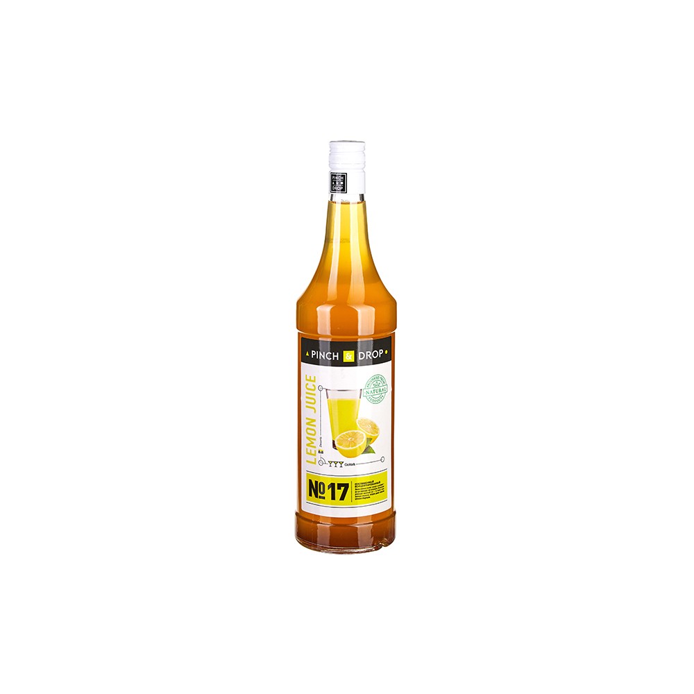 Напиток безалкогольный Сок лимонный концентрированный «Pinch&Drop»; стекло; 1л; D=85, H=330мм