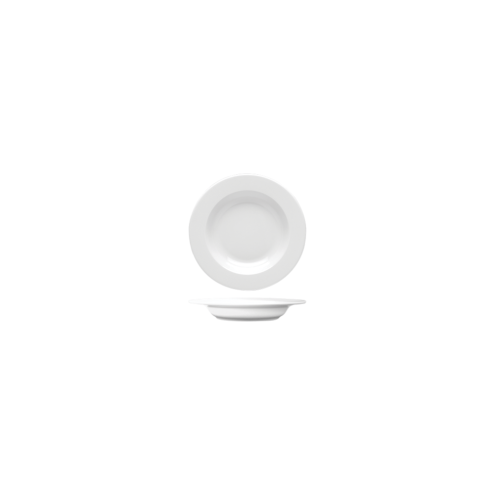 Тарелка глубокая «Это Рома»; фарфор; 300мл; D=22, 5см; белый