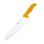 Нож поварской; сталь; L=405/260, B=55мм; желт., металлич.