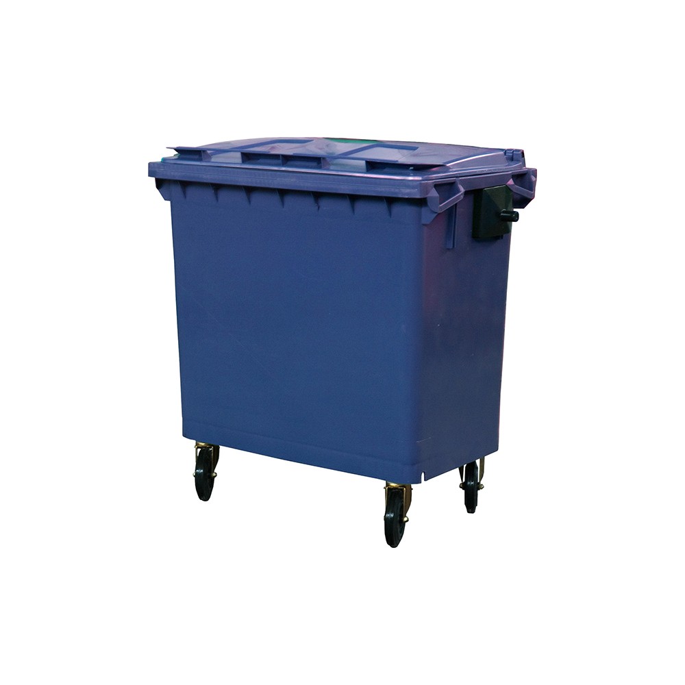 Контейнер для мусора на колесах; 770л; синий