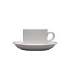 Чашка чайная «Америка»; фарфор; 190мл; D=8, H=6, B=8см; белый