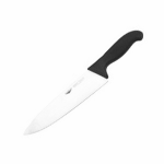Нож поварской; сталь нерж., полипроп.; L=38/23, B=5см; черный, металлич.