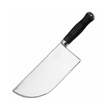 Топорик для рубки мяса; сталь нерж., пластик; L=24см; черный, металлич.