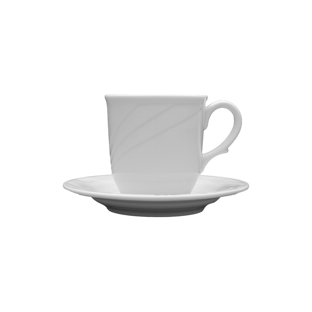 Чашка чайная «Аркадия»; фарфор; 210мл; D=75, H=85, B=110мм; белый