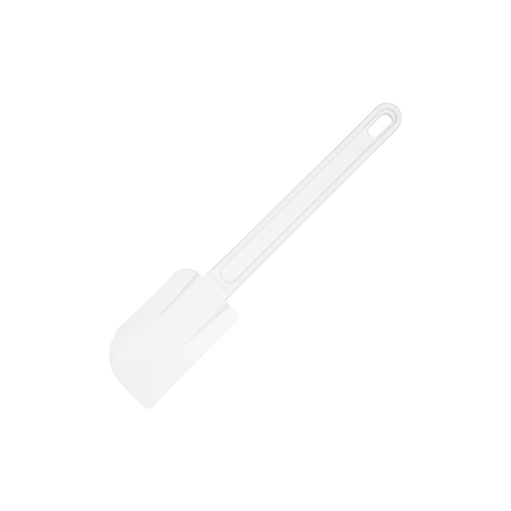 Лопатка кухонная (до 70 С) «Экзогласс»; силикон, пластик; L=46/18, B=7см; белый