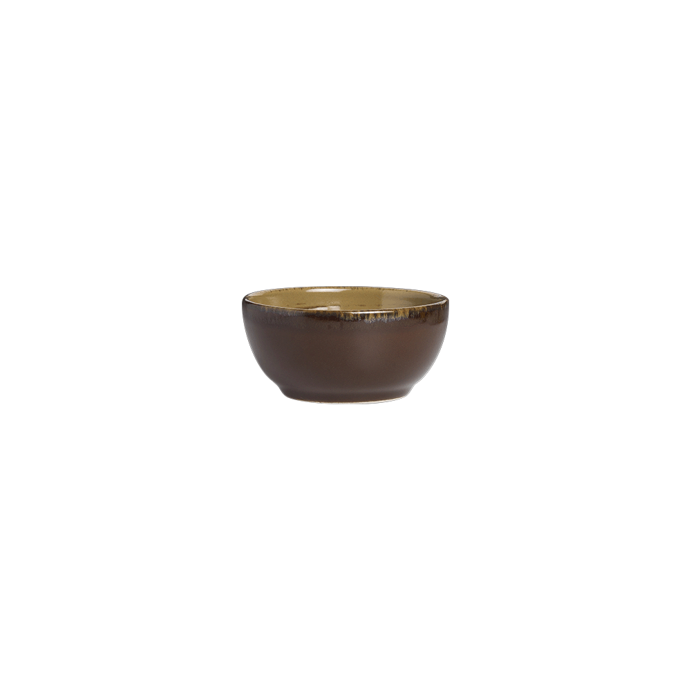 Салатник «Анфора Алма»; керамика; 0, 525л; D=140, H=63мм; коричнев., олив.