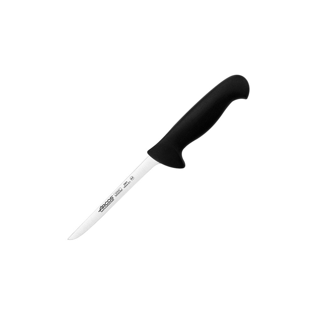 Нож для филе «2900»; сталь нерж., полипроп.; L=290/160, B=15мм; черный, металлич.