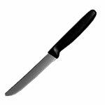 Нож кухонный; сталь, пластик; L=110, B=45мм; металлич., черный