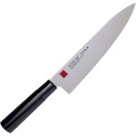 Нож кухонный «Шеф»; сталь нерж., дерево; L=33/20см; металлич., черный